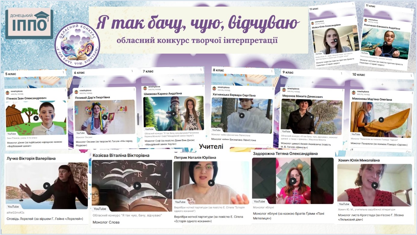 Підбито підсумки обласного конкурсу «Я так бачу, чую, відчуваю» 
